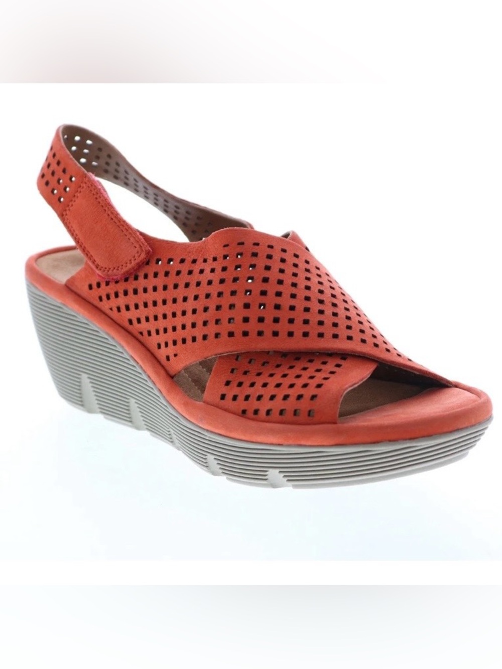 Clarks Artisan Clarene Award Slingback Wedge Sandals Size 6.5